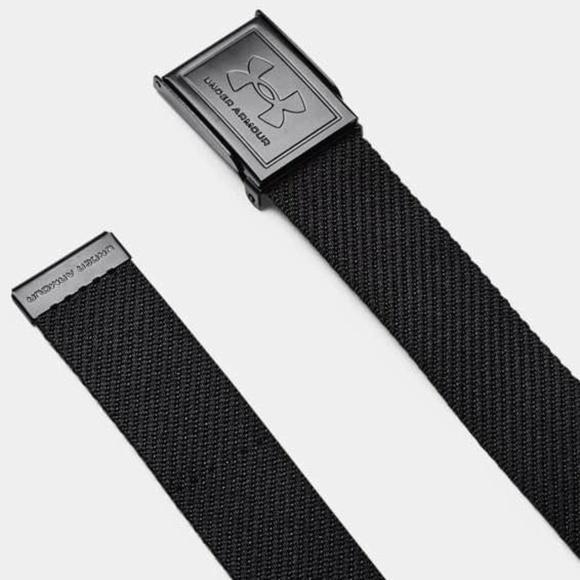 BRAND NEW boy youth under armour golf webbing adjustable reversible black / grey - Picture 1 of 7